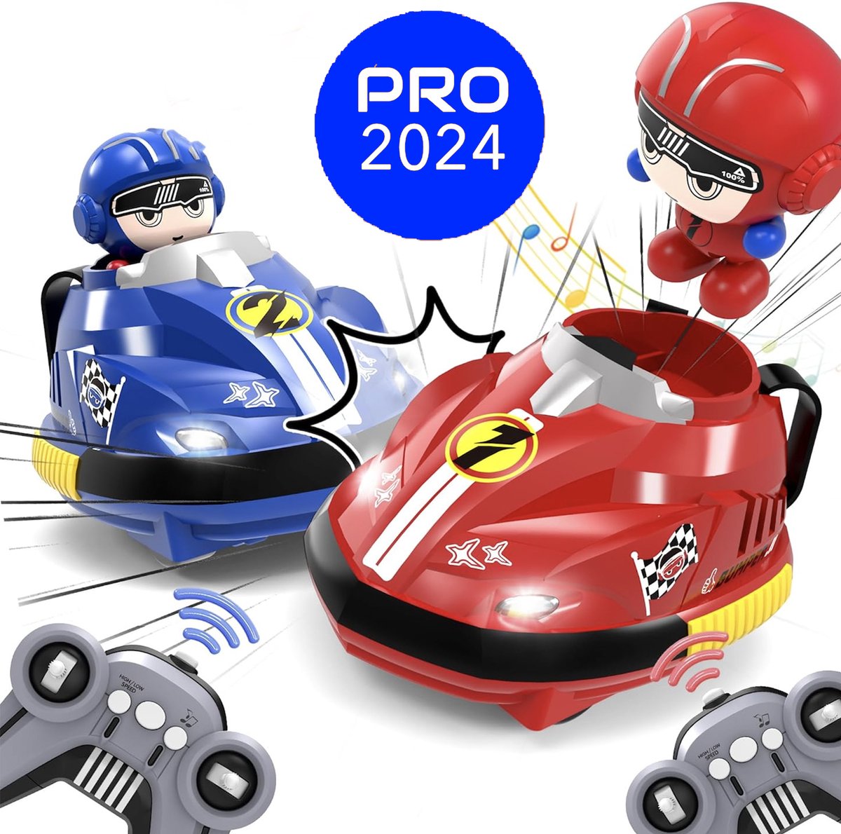 Bestuurbare Botsautos / RC Bumper Cars | Afstandbestuurbare Elektrische Botsauto | Trending & Populair Bekend Van TikTok - RC Bumpers - Montessori Speelgoed - Fijne Motoriek - PRO